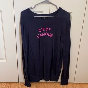 Navy blue Lightweight sweatershirt
